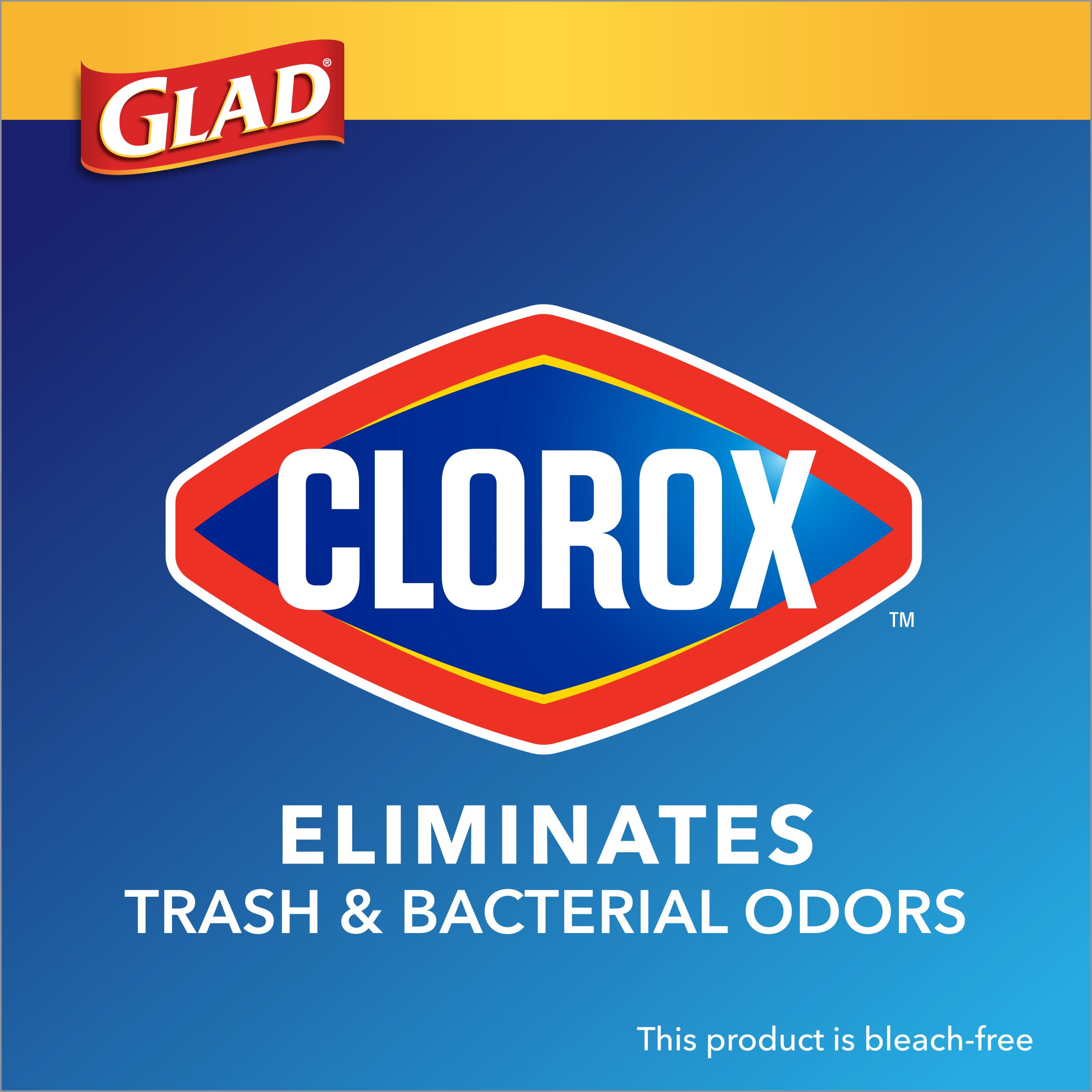 Glad Large Drawstring Trash Bags ForceFlex with Clorox Mountain Air 50 Count Package May Vary 30 Gallon Black Trash Bags 