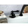 thumbnail image 4 of Kingston Brass KSK3350ALTR Deck Mount Hand Shower with Diverter for Roman Tub Faucet, Matte Black, 4 of 5