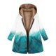 thumbnail image 1 of Top de Abrigo de Invierno de Navidad Para Mujer Blusa de Chaqueta Con Cremallera de Bolsillo Con Cordón de Colorblock de Manga Larga Con Capucha Odeerbi  ODB193945, 1 of 4