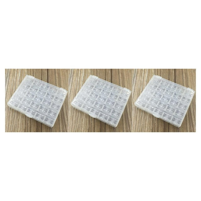 Bewildely Caja de bobinas para máquina de coser, organizador de caja de carrete de hilo para acolchar, compartimentos portátiles para Type6 NO6