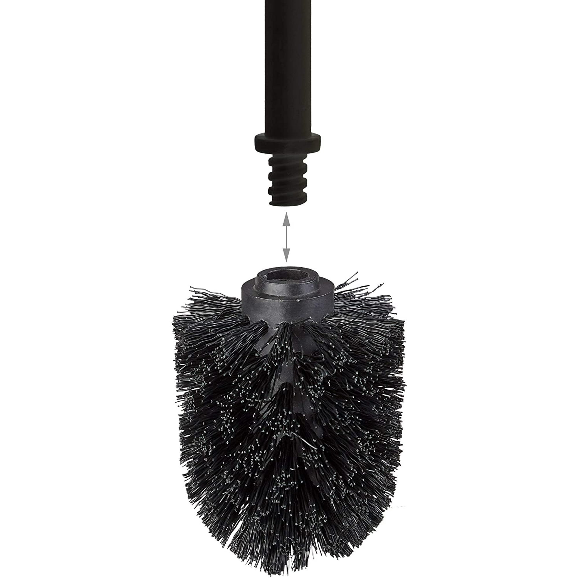 Replacement black toilet brush head discount