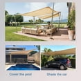 thumbnail image 3 of Sunbley 6' x 8' Sand Rectangle Shade Sail, UV Resistant, Water-Resistant, 3 of 7