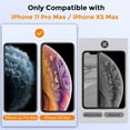 thumbnail image 2 of UNBREAKcable Screen Protector for iPhone XS Max and iPhone 11 Pro Max 2 Pack, 2.5D Tempered Glass for iPhone XS Max/11 Pro Max Anti-scratch, Anti-fingerprint, Bubble Free & Case-friendly, 2 of 7