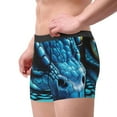 thumbnail image 2 of Fuzoiu Blue Viper Snake Closeup Face Print Men's Ultra Breathable Underwear,No Riding Up Boxer Briefs with ComfortFlexible Waistband-Medium, 2 of 5
