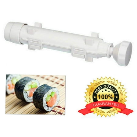 Sushi Roller Kit DIY sushi Maker Machine---Sushi Bazooka Roll tool for the Best All in 1 Sushi (Best Tasting Sushi Rolls)