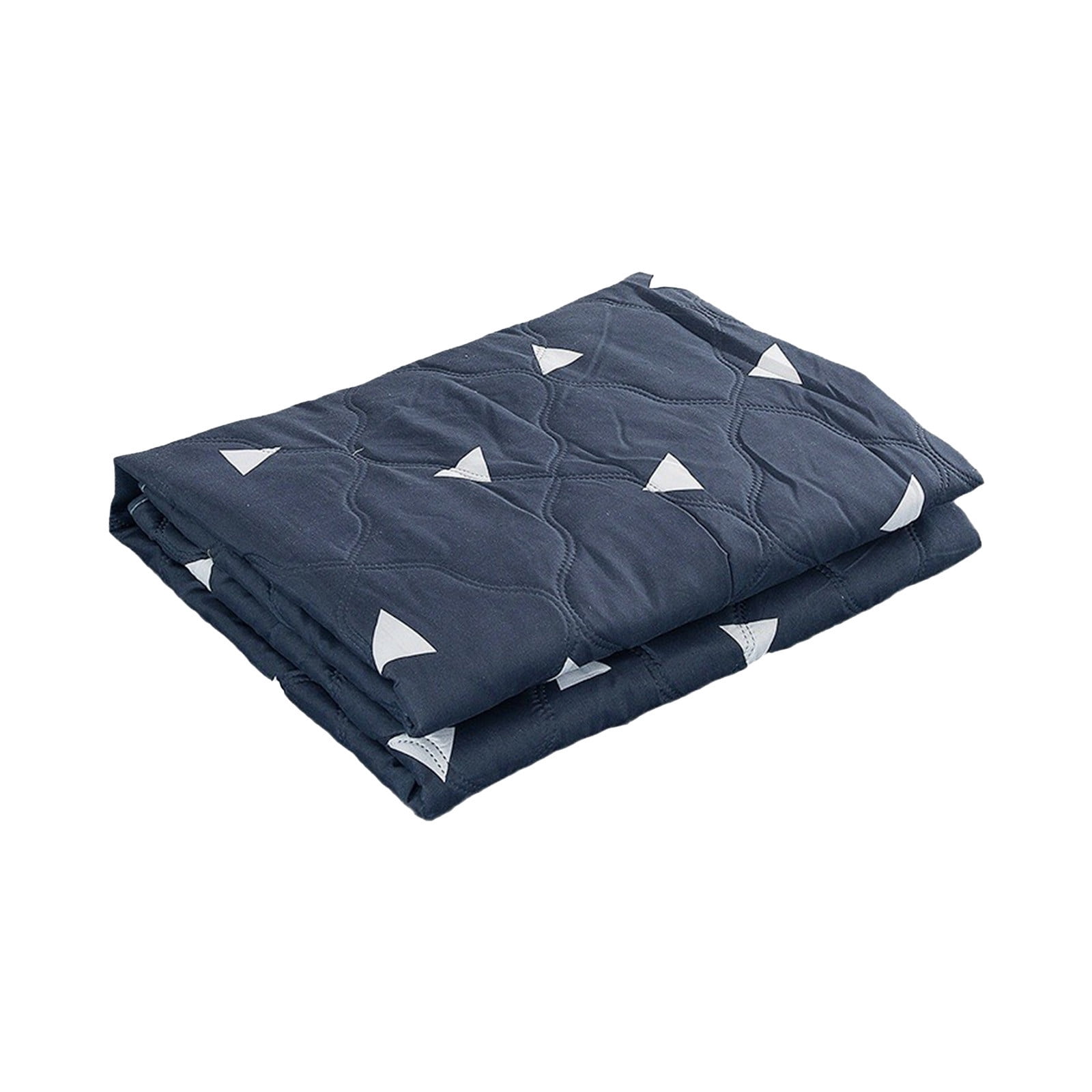 Qocolhg Quilt Twin/Queen Size - Summer Conditioning Quilt, Oversized Bedding Soft Coverlet Quilts Queen Size, Machine Washable Lightweight Cotton Quilt for All Season (Dark Blue)
