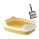 thumbnail image 5 of Caja de arena abierta para gatos, arenero para gatos, orinal portátil a prueba de salpicaduras con Amarillo, 5 of 9