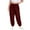 Wine-04, variant on REALiKUN Women's Heavyweight Fleece Cargo Sweatpants Open Bottom Straight Leg Joggers with Pockets Plus Size Big & Tall