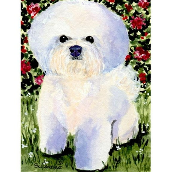 28 x 40 In. Bichon Frise Flag Canvas, House Size
