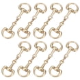 thumbnail image 1 of Uxcell Horse Bit Buckle, Metal Scarf Buckle Ring Equestrian Racing Decor Horse Bit Clasp 8Pcs & 0.8 x 2.8 Inch & Gold - Fit for (Equestrian Racing Accessory/Scarves/Shawls/DIY Jewelry), 1 of 7