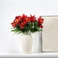 thumbnail image 6 of Valentines Flowers Bouquet, 15.7 inch Artificial Lily Flowers with 7 Heads Lilies, Fake Lillies, Long Stem Artificial Stargazer Lilies, Faux Flowers for Floor Vase Wedding Home Party Decor, 6 of 6