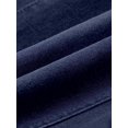 thumbnail image 5 of Pantalones vaqueros de tiro medio ajustados con costuras y botones para mujer, azul marino, pequeño, 5 of 5