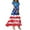 Blue, variant on Women's 4th of July Patriotic Dress, Women Independence Day American Flag Printed V-Neck Short Sleeve Dress, Sexy Maxi Design, Retro Bohemian Dress,Red L