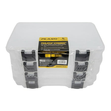Plano ProLatch 3650 Stowaway Tackle Box 4-Pack Clear
