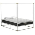 thumbnail image 3 of DHP Celeste Canopy Metal Bed, Queen, White with Gold Accents, 3 of 9