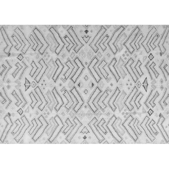 Ahgly Company Indoor Rectangle Solid Gray Modern Area Rugs, 8' x 12'