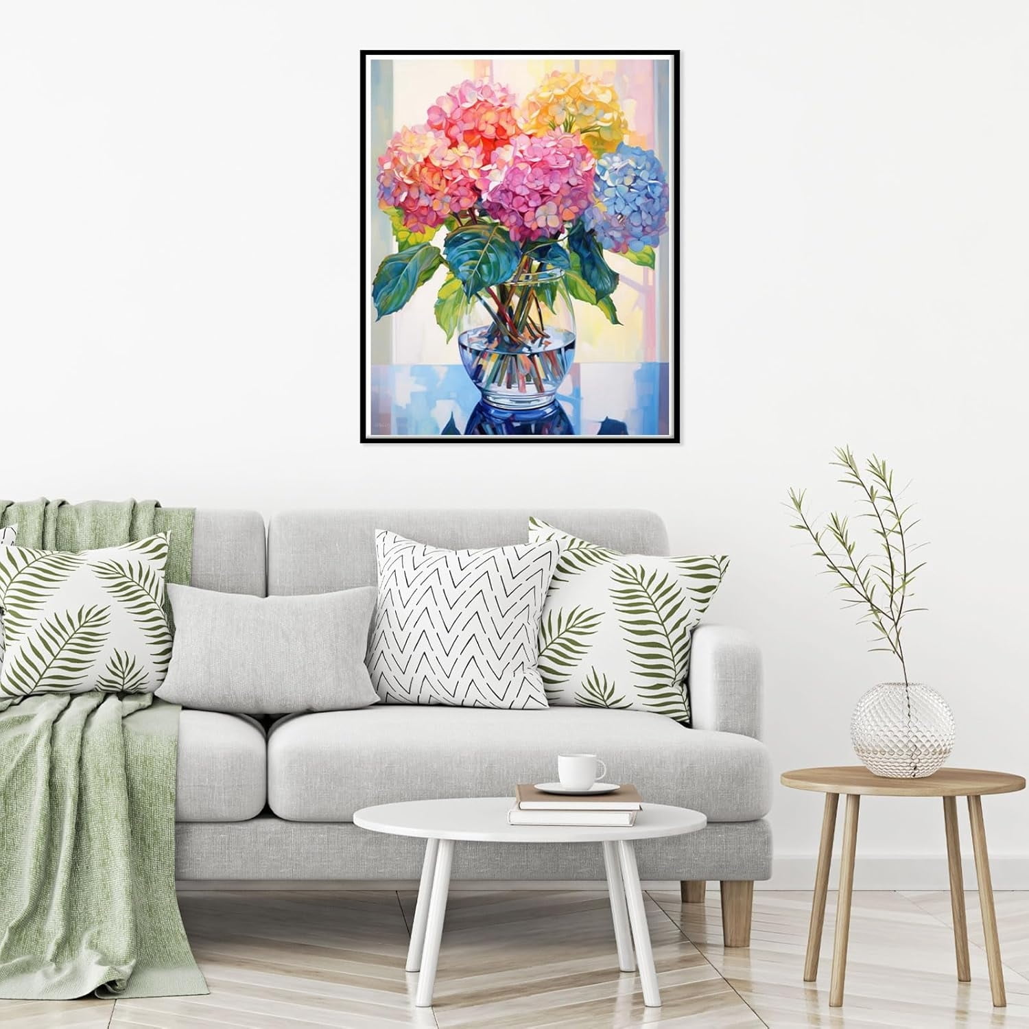 Wildflower Square Diamond Painting Set - Flower Square Diamond Painting, DIY Floral Gem Art Set for Adults, Crafts for Gifts and Home Wall Decoration, 16x20 Inch (Frame Not Included)