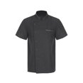 thumbnail image 1 of zdhoor Men's Short Sleeve Chef Jacket Classic Chef Coat Chef Shirt Kitchen Restaurant Hotel Work Grey M, 1 of 7