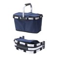thumbnail image 2 of Folding Picnic Basket Conveniently Transport Meals Folding Insulation Bag Shopping Baskets Durable Food Basket, 2 of 10