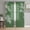 Green,White,Black, variant on Eastern Leaves Sheer Curtains 45 Inch Length 2 Panels Set, Vintage Green Brown Natural Branches Plants Voile Window Treatment Rod Pocket Small Kitchen Curtains Drapes for Bedroom 52"x45"x2