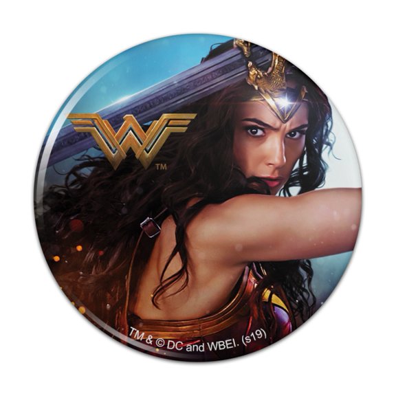 Wonder Woman Movie Battle Kitchen Refrigerator Locker Button Magnet