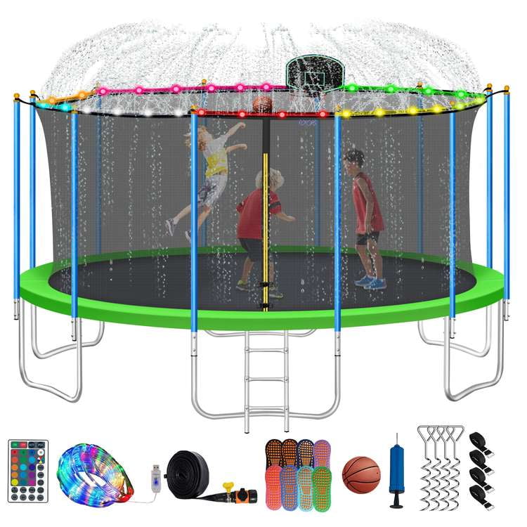 jump slider trampoline slide