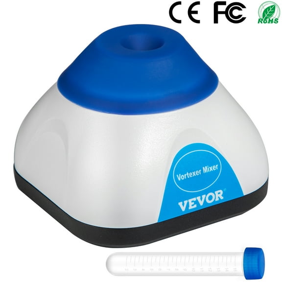 VEVOR Vortex Mixer, 3000RPM Mini Vortex Mixer Shaker, Touch Function Scientific Lab Vortex Shaker, Mix Up to 50ML, 6mm Orbital Diameter for Test Tube, Tattoo Ink, Nail Polish, Eyelash Adhesives, Paint