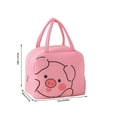 thumbnail image 3 of JoyMoreHome Portable Insulated Lunch Bag Cute Reusable Lunch Box for School Picnic Leakproof Lunch Tote Handbag, 3 of 6