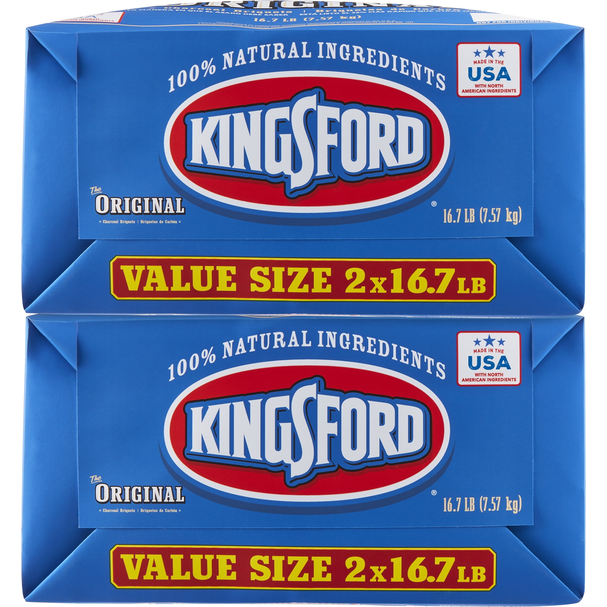 Kingsford Original Charcoal Briquettes, 2x16.7 lb Bags