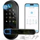 thumbnail image 1 of Cerradura inteligente digital con entrada sin llave y huella digital: Cerradura electrónica Wi-Fi con código de acceso, perilla de puerta eléctrica, manija de puerta biométrica, 1 of 5