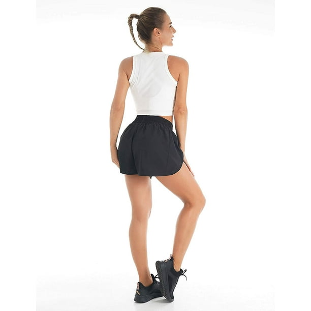 Running Athletic Shorts for Women with Liner,Workout Gym Shorts