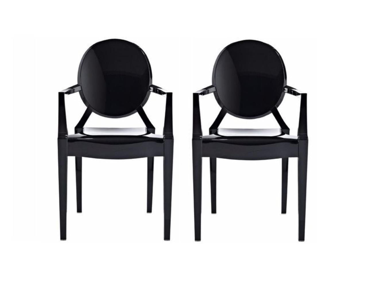 Chaise à accoudoirs en plastique Heavenly Collection pour salle à manger