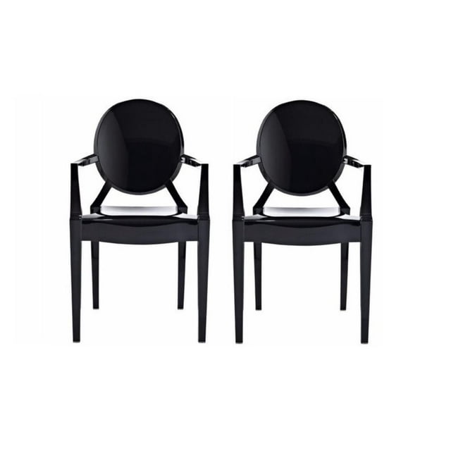 Chaise à accoudoirs en plastique Heavenly Collection pour salle à manger