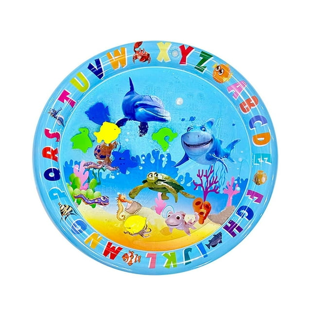 Coussin de Siège Gonflable pour Enfants, pour Ramper, Apprendre la Musique, Remplissable d'Eau, Forme Ronde