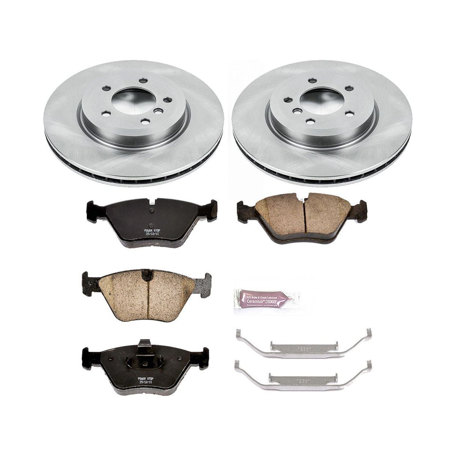 Power Stop Front Stock Replacement Brake Pad and Rotor Kit KOE928
