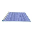 thumbnail image 2 of Ahgly Company Machine Washable Indoor Square Abstract Blue Modern Area Rugs, 3' Square, 2 of 4