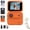 Orange, variant on Multi-Functional Flip Screen Action Camera 4K HD, 143° wide-angle, anti-shake, flip screen, 800mAh Type-C battery, perfect for travel and sports.