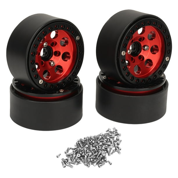 Llanta de rueda RC Llanta de rueda RC Llanta de rueda de coche RC Llanta de rueda RC de 19 pulgadas Llanta de rueda RC de 4 piezas Aleación de aluminio de 19 pulgadas Cubo de ANGGREK Otros
