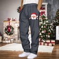 thumbnail image 2 of Men's Casual Hop Track Pants Solid Color Workout Joggers With Pocket and Design for Comfortable Stylish Wear, 2 of 4