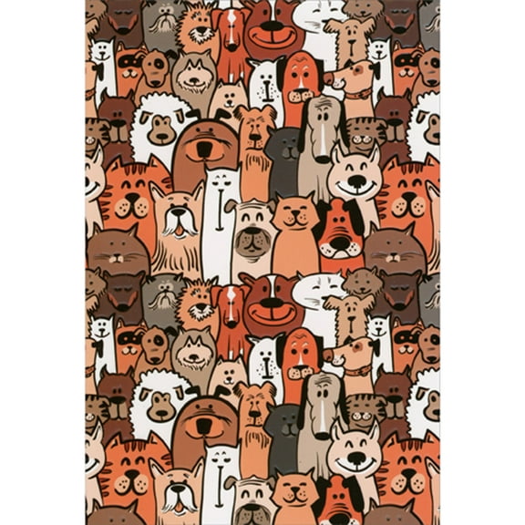 Pictura Panel Completely Covered by Happy Dogs Birthday Card for Friend