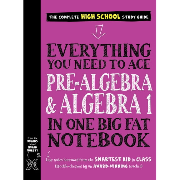 Pre-Owned Everything You Need to Ace Pre-Algebra and Algebra 1 in One Big Fat Notebook (Paperback) 1523504382 9781523504381
