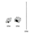thumbnail image 3 of 2pcs Linear Motion Rods 12mmx500mm Bearing Steel with 2pcs Bearing Block 4pcs Support, 3 of 6