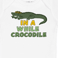 thumbnail image 4 of Inktastic In a While Crocodile with Cool Green Crock in Sunglasses Boys or Girls Baby Bodysuit, 4 of 5