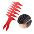 thumbnail image 3 of facefd Hommes Pompadour Peignes de Coiffure Large Fourchette Peigne Rétro Tête d'Huile Rouge, 3 of 8