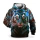thumbnail image 3 of 2024 Nueva sudadera con capucha 3D con estampado de tigre Harajuku, sudaderas con capucha para hombre, ropa informal de gran tamaño para hombre, camisetas de manga larga para niños, 3 of 5