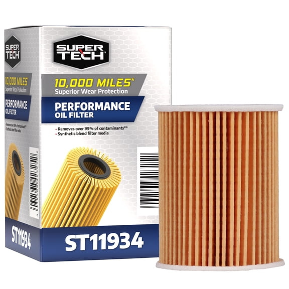 Super Tech Oil Filter, CH12246, 10K mile Replacement Filter for Select Vehicles