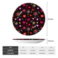 thumbnail image 2 of Yiaed Geometric Hearts Print Bone China Decorative Plate Ceramic Dinner Plates Art Crafts with Display Stand-6in, 2 of 6