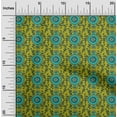 thumbnail image 1 of oneOone Cotton Flex Fabric Leaves & Floral Block Printed Craft Fabric BTY 40 Inch Wide, 1 of 4