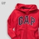 thumbnail image 3 of Sudadera con Capucha para Niños GAP Logo con Cierre en Rojo Puro XL, 3 of 3