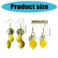 thumbnail image 3 of Unique Fruit Theme Earrings Artistics Sturdy Resin Lemon Pendant Findings, 3 of 10